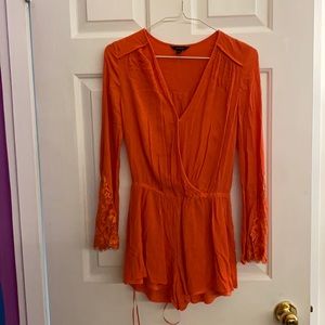 Guess Orange Romper Size S